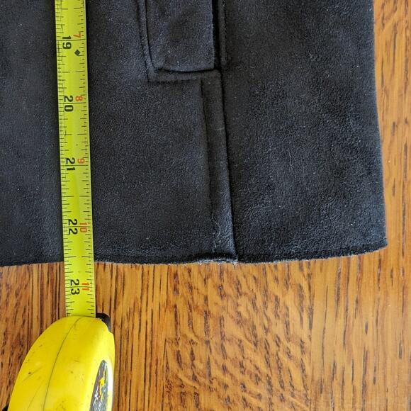 Ralph Lauren Vest Womens PP Petite Black Sherpa Soft Zip up Faux Suede Preppy - Picture 7 of 8